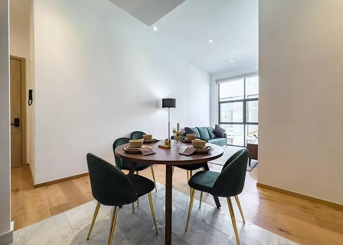 Depto Roma Nte, Rooftop Grill+gym, 2 Bed, Shops Mexico City
