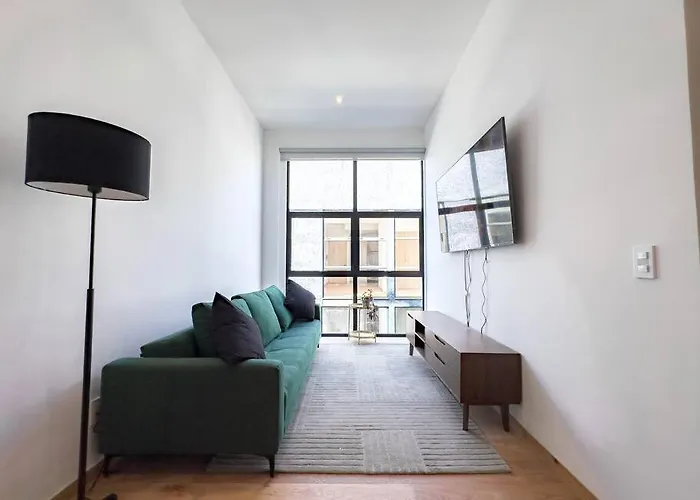 Apartment Depto Roma Nte, Rooftop Grill+gym, 2 Bed, Shops Mexico City