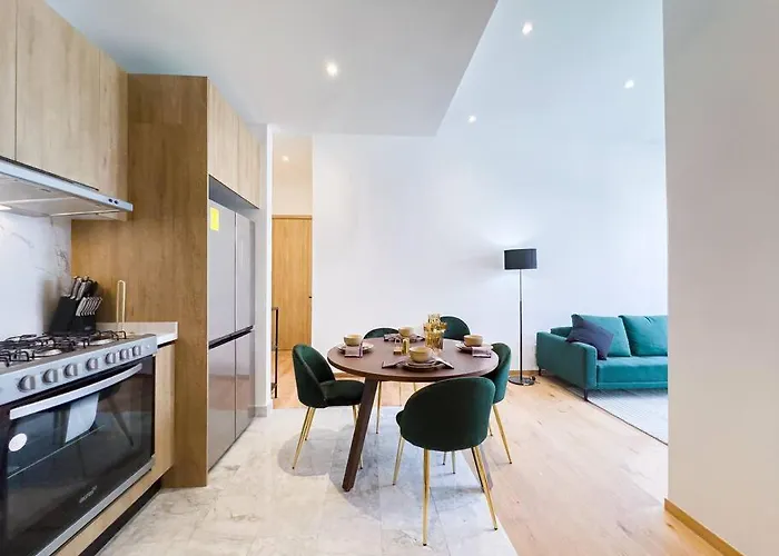 Depto Roma Nte, Rooftop Grill+gym, 2 Bed, Shops * Mexico City